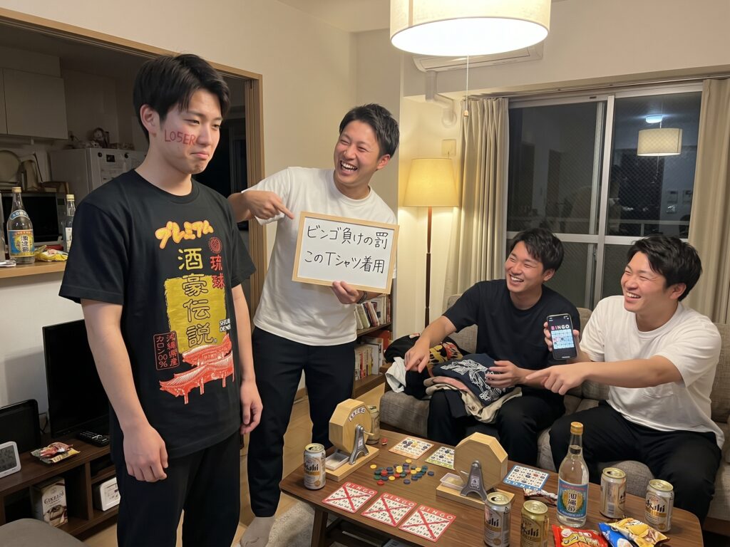 琉球酒豪伝説プレミアムのTシャツは罰ゲームとして使える